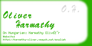 oliver harmathy business card